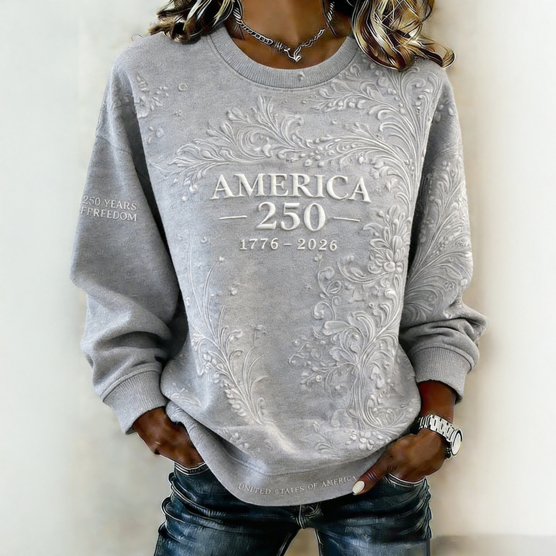 America 250th Anniversary 1776 2026 Sweatshirt Independence Day 2026 Apparel