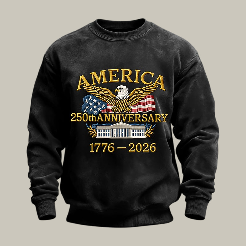 America 250th Anniversary 1776 2026 Sweatshirt July 4 Apparel American Eagle Merch