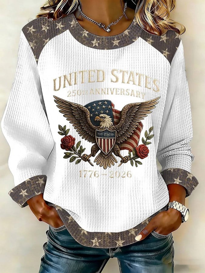 America 250th Anniversary 1776 2026 Sweatshirt Patriotic Women's Clothing Gifts For Mom