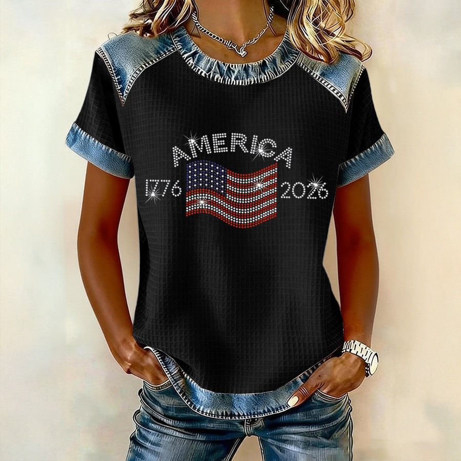 America 250th Anniversary 1776 2026 T-Shirt America's Birthday Shirt Patriotic Presents