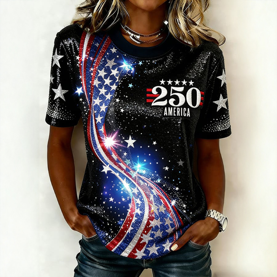 America 250th Anniversary 1776 2026 T-Shirt Best 4th Of July Clothes Present For Wife
