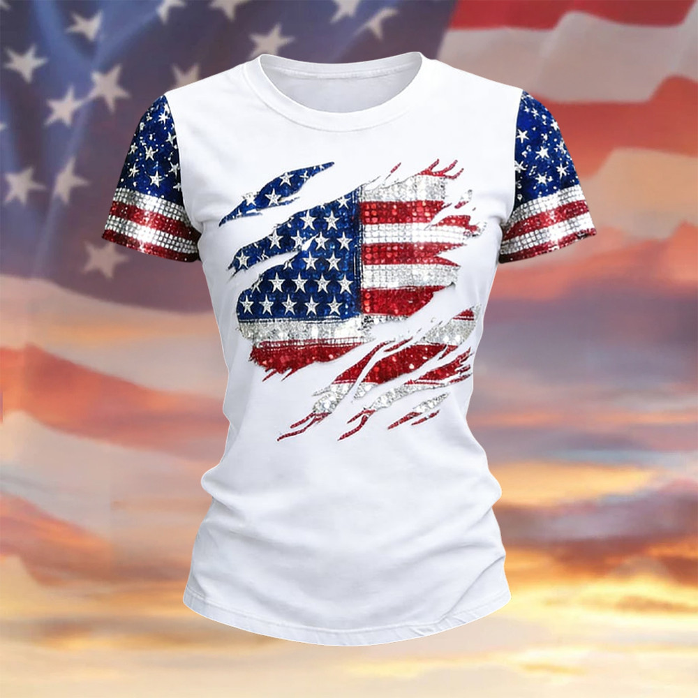 America 250th Anniversary 1776 2026 T-Shirt Independence Day 2026 Clothes Present For Her