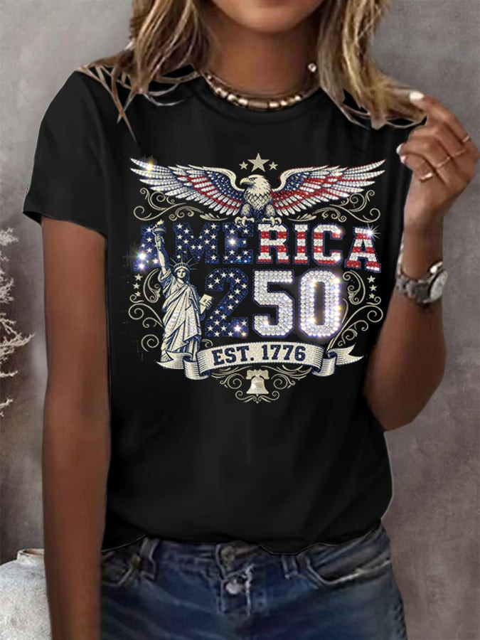 America 250Th Anniversary 1776 2026 T-Shirt USA 250 Years Strong Apparel Her Gifts