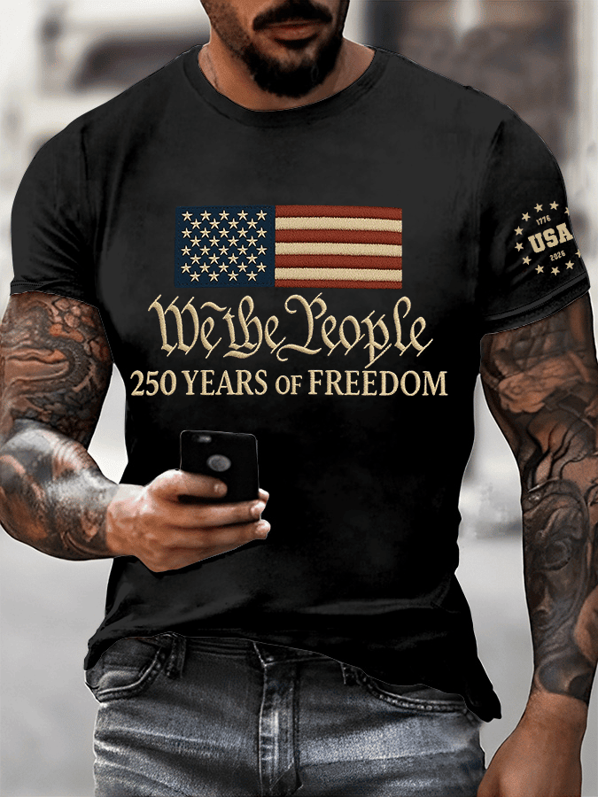 America 250th Anniversary 1776 2026 T-Shirt We The People Shirt Great Gifts For Him