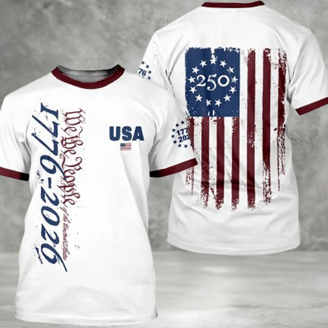America 250th Anniversary 1776 2026 T-Shirt We The People Shirt Patriotic Gifts