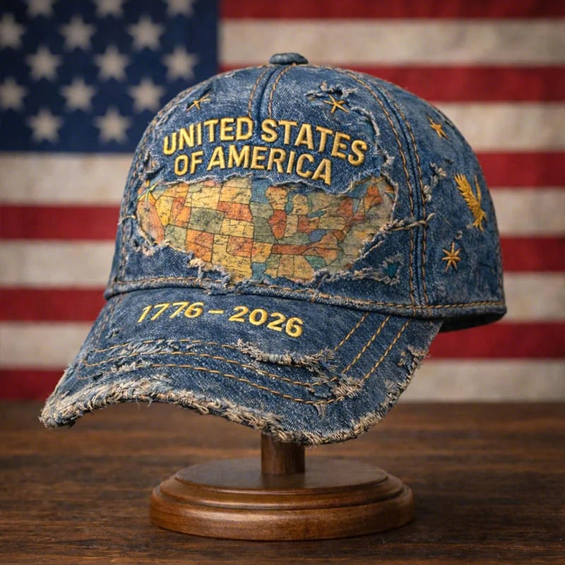 America 250Th Anniversary 1776 2026 Vintage Hat America's Birthday Baseball Cap