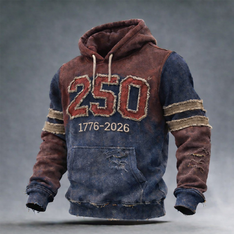 America 250Th Anniversary 1776 2026 Vintage Hoodie Independence Day 2026 Clothing July 4th Gift