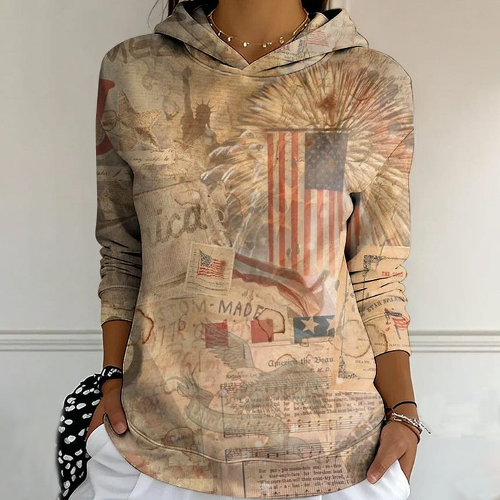 America 250th Anniversary 1776 2026 Vintage Hoodie July 4 Apparel Gift Idea For Her