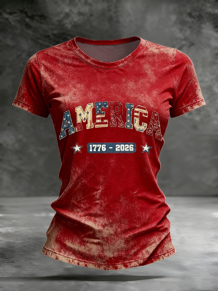 America 250th Anniversary 1776 2026 Vintage T-Shirt 4Th Of July Clothes Independence Day Gift America 250th Anniversary 1776 2026 Vintage T-Shirt 4Th Of July Clothes Independence Day Gift