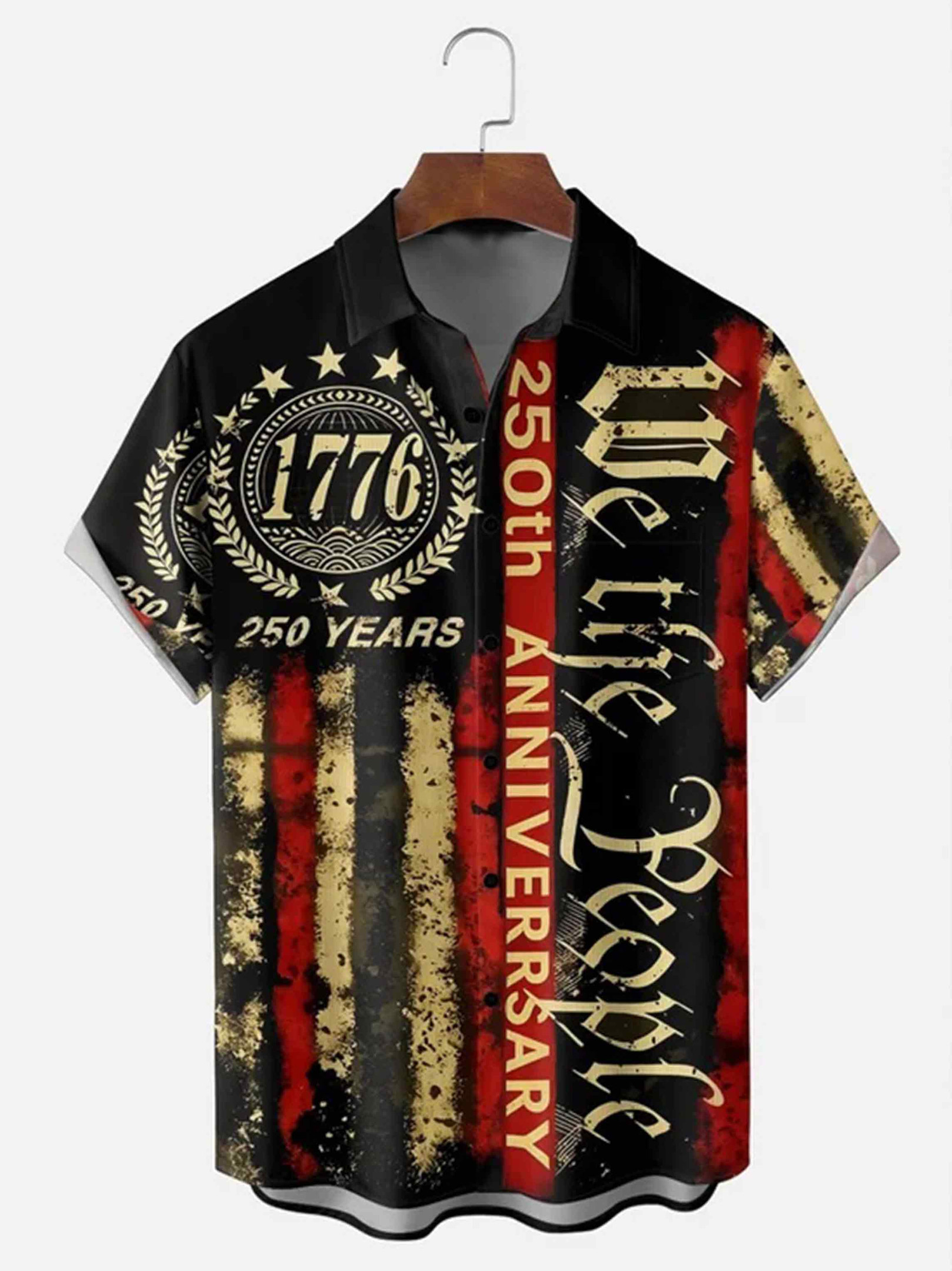 America 250th Anniversary Button Shirt We The People Clothing Gift For Patriots