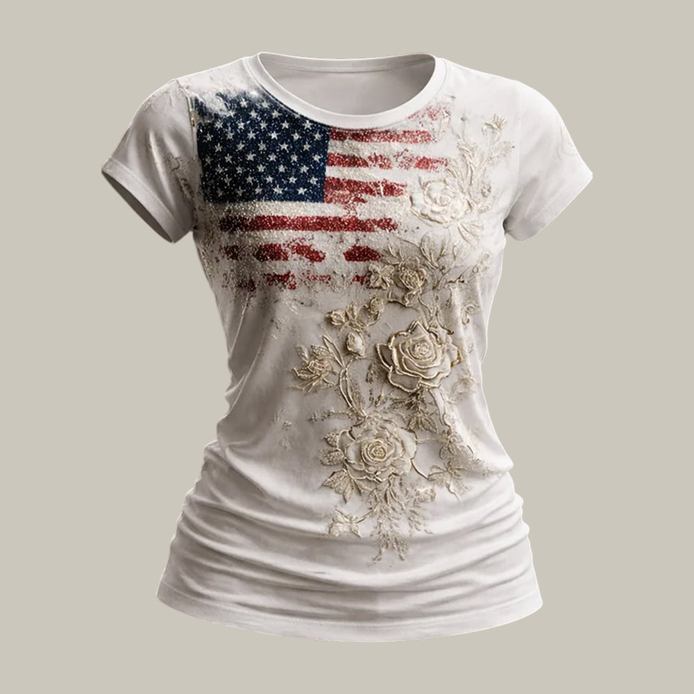 America 250th Anniversary Commemorative T-Shirt July 4 Clothes Patriotic Mom Gift