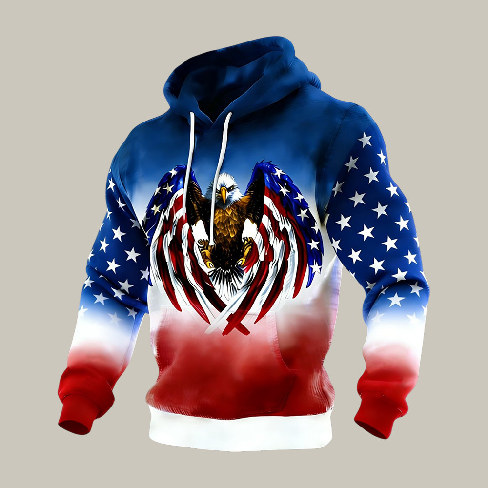America 250th Anniversary Eagle Hoodie 1776 2026 America's Birthday Apparel Present For Men