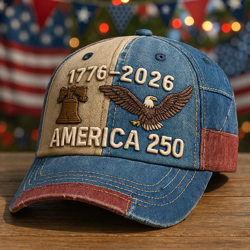 America 250Th Anniversary Hat Liberty Bell 1776 2026 Vintage Cap Patriot Christmas Gifts