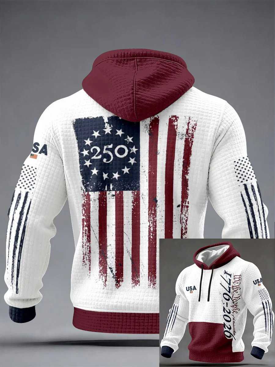 America 250th Anniversary Hoodie 1776 2026 We The People US Patriot Clothing Gifts For Him