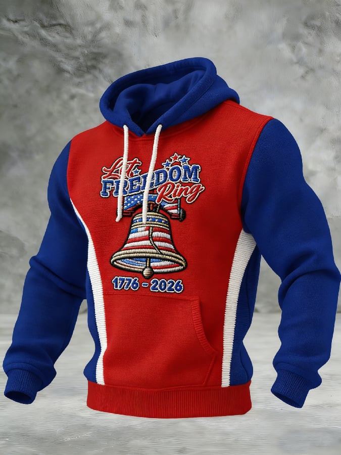 America 250th Anniversary Hoodie Liberty Bell Let Freedom Ring 1776 2026 Merch Patriotic Gifts