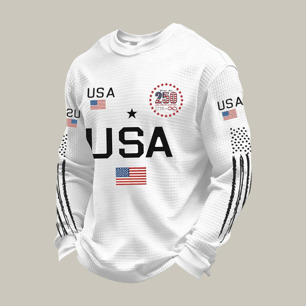 America 250th Anniversary Long Sleeve Shirt July 4 Apparel Independence Day Gift