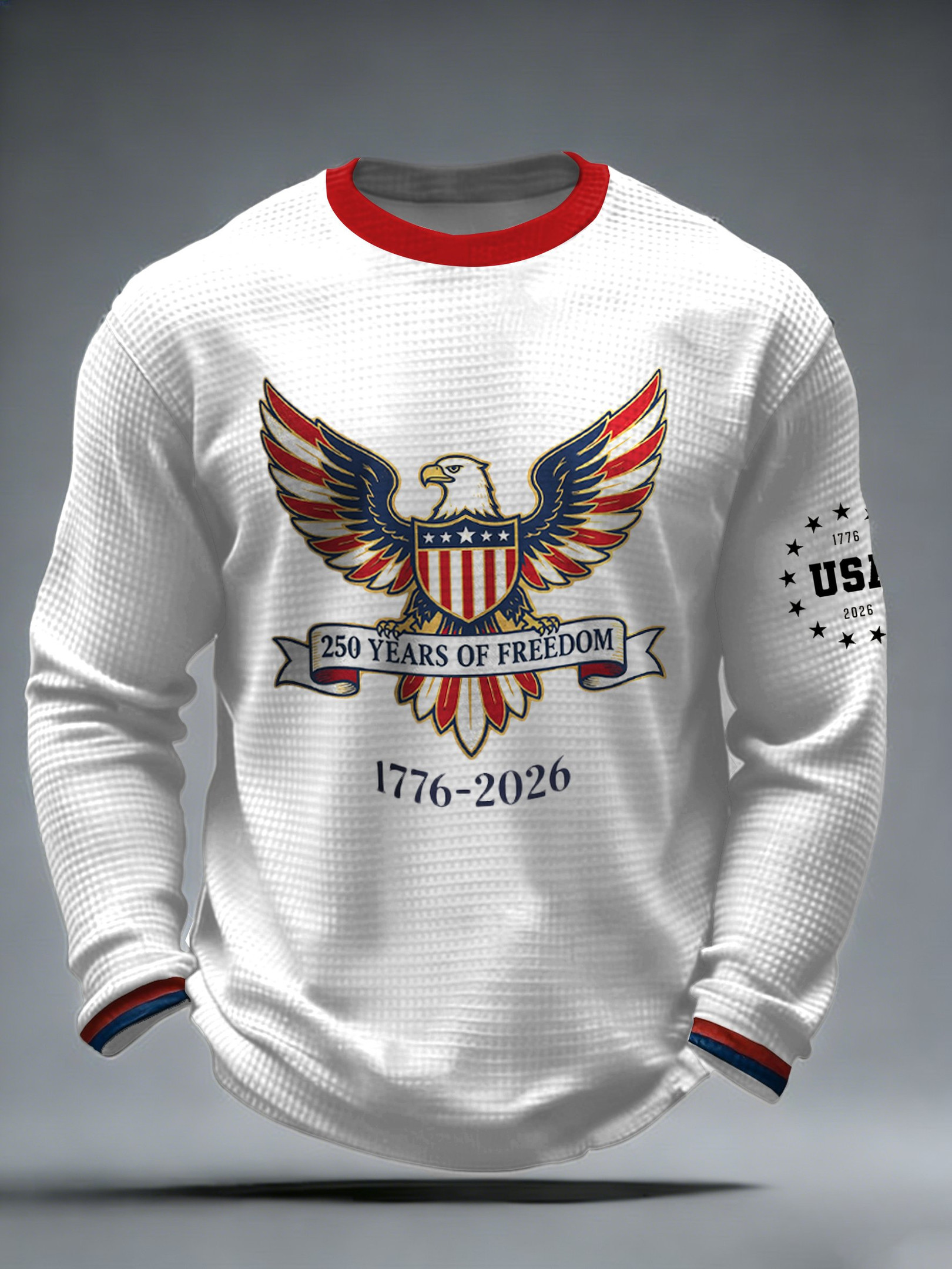 America 250Th Anniversary Long Sleeve T-Shirt USA 250 Years Of Freedom Patriotic Men's Apparel
