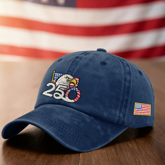 America 250th Anniversary Patriotic Eagle Hat America's Birthday Baseball Cap Gift For True Patriots