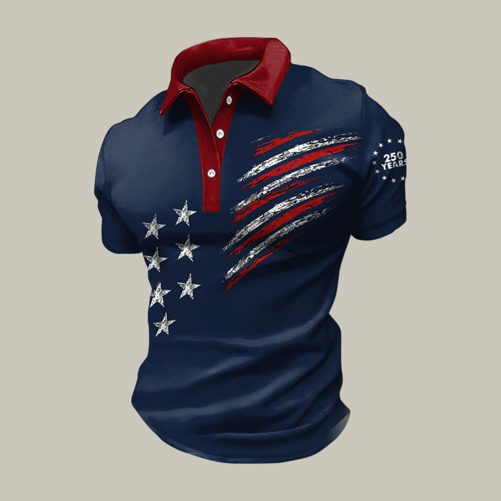 America 250th Anniversary Patriotic Polo Shirt Independence Day 2026 Shirt Gift For Him