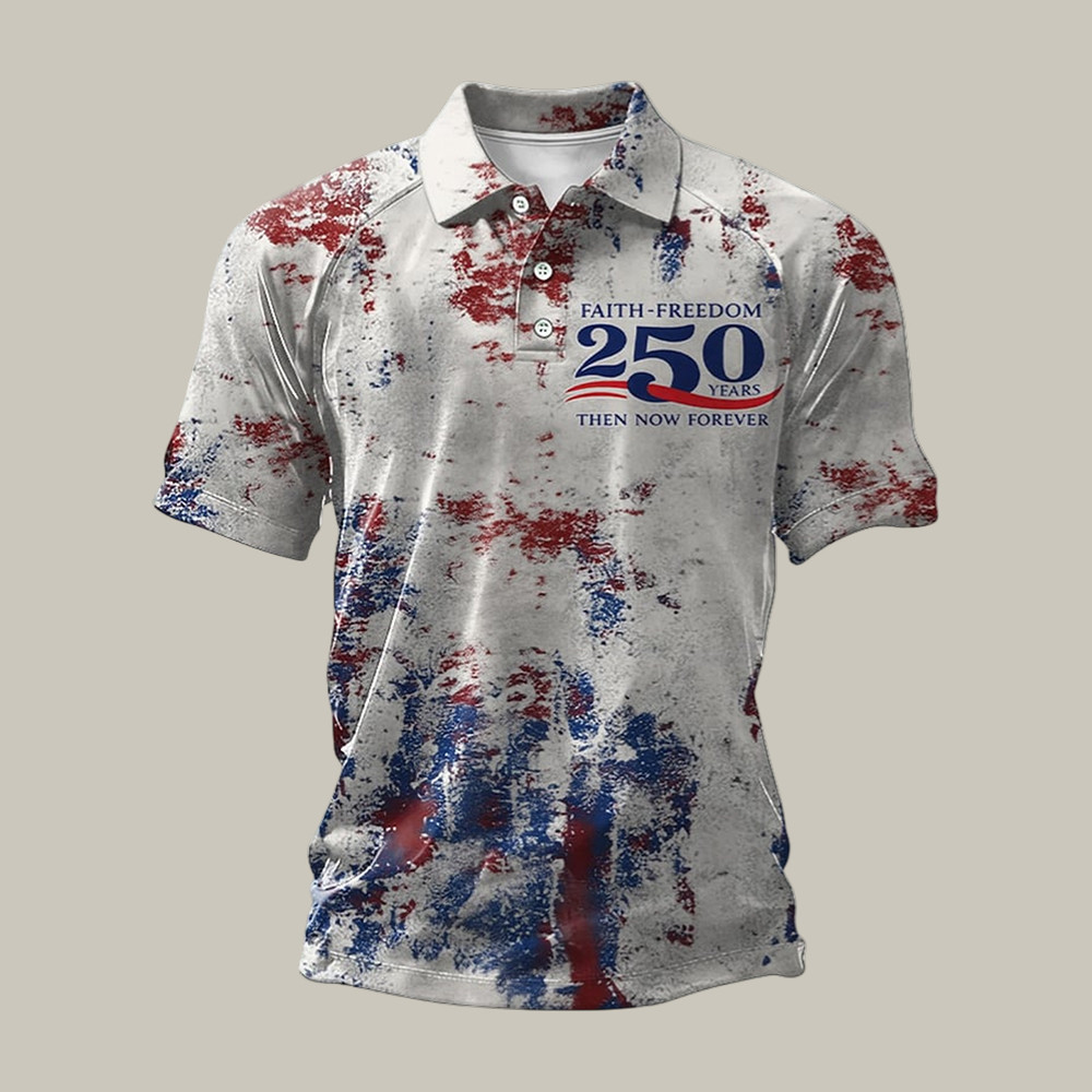 America 250th Anniversary Polo Shirt 4th Of July Outfit Ideas Patriotic Gift For Him