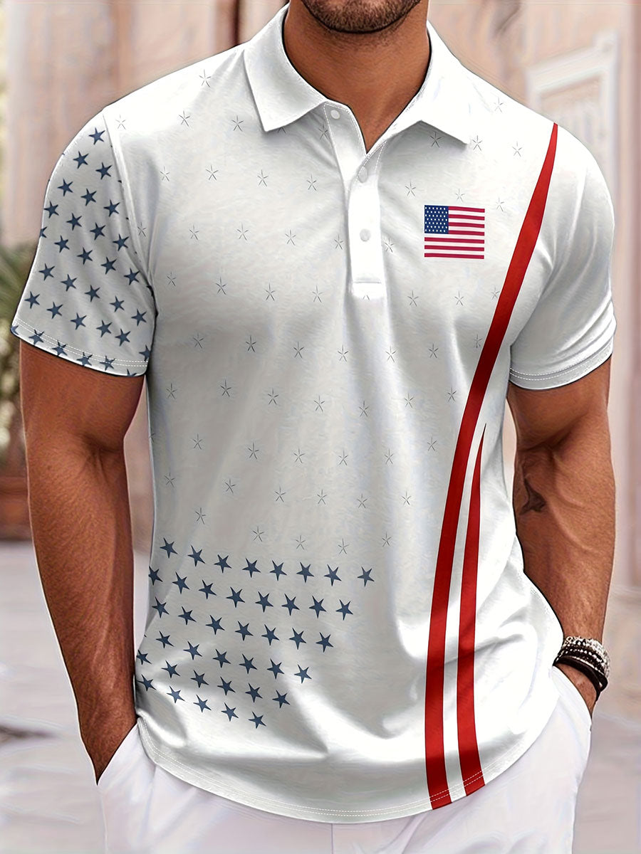 America 250Th Anniversary Polo Shirt US Flag Patriot Merch Gifts For Him