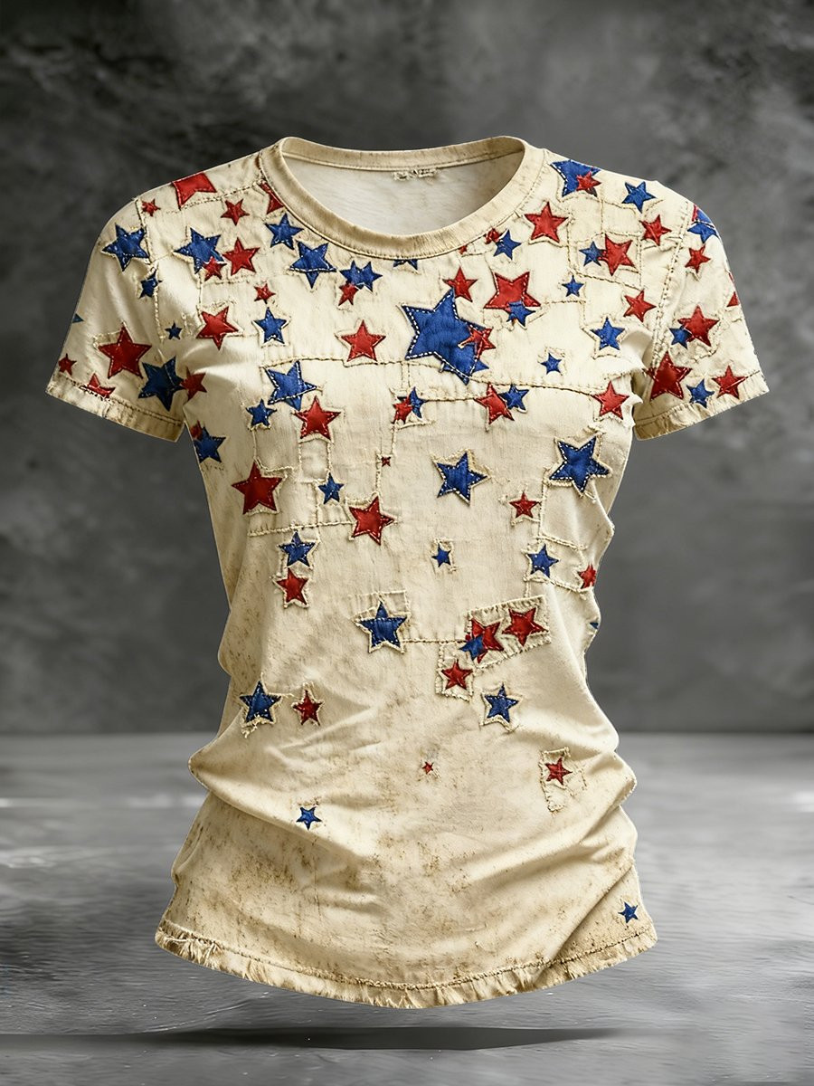 America 250th Anniversary Stars Art T-Shirt 1776 2026 Merch Best 4Th Of July Gifts