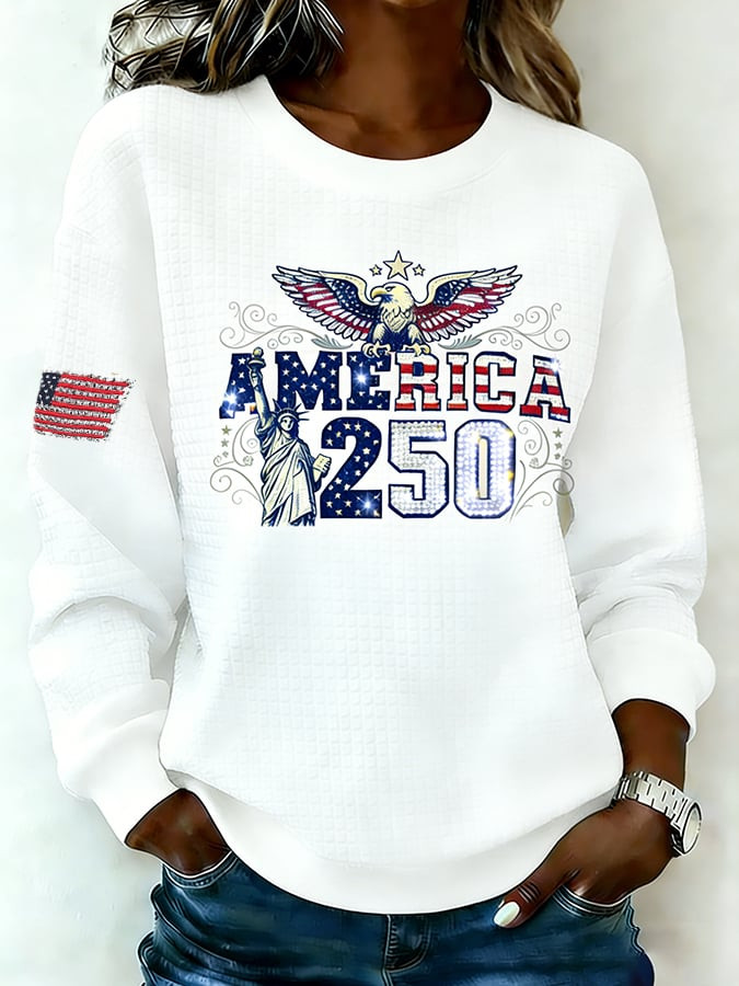 America 250th Anniversary Sweatshirt 4Th Of July Clothes 1776 2026 Merch Patriotic Gifts