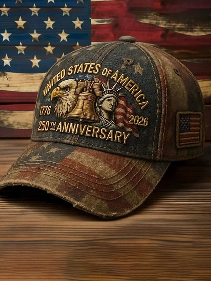 America 250th Anniversary Vintage Hat 1776 2026 Baseball Cap Patriotic Gift Ideas