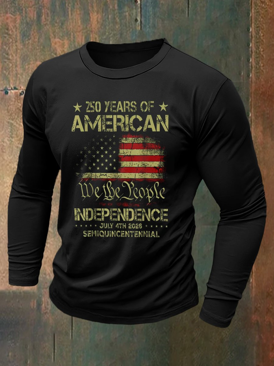 America 250th Anniversary We The People Long Sleeve T-Shirt 1776 2026 US Patriot Clothing America 250th Anniversary We The People Long Sleeve T-Shirt 1776 2026 US Patriot Clothing