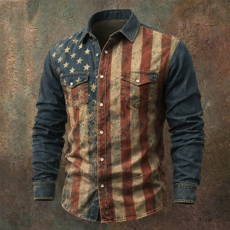 America 250th Birthday 1776 2026 Button Up Long Sleeve Shirt Semiquincentennial Merch Gift For Him