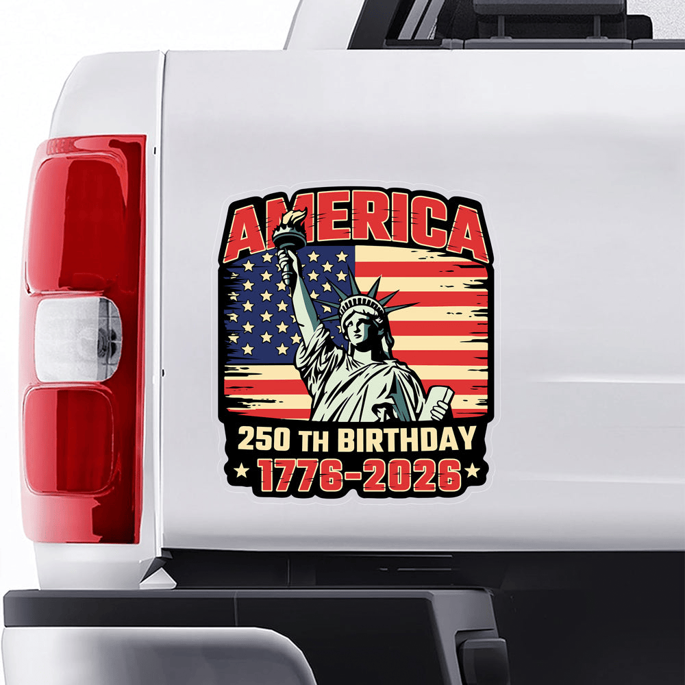 America 250th Birthday 1776 2026 Car Window Decal Sticker Statue Of Liberty Stickers