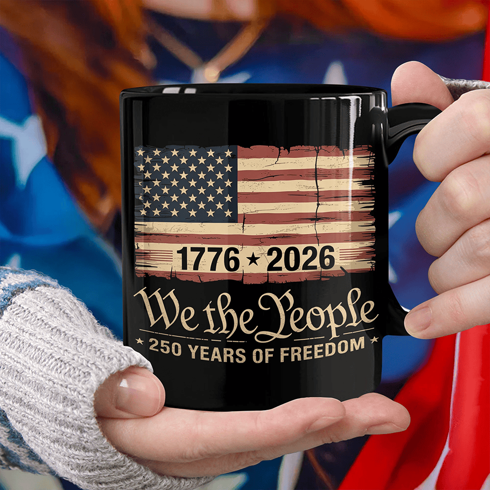 America 250th Birthday US Flag 250 Years Mug We The People Cup Fourth Of July Gifts