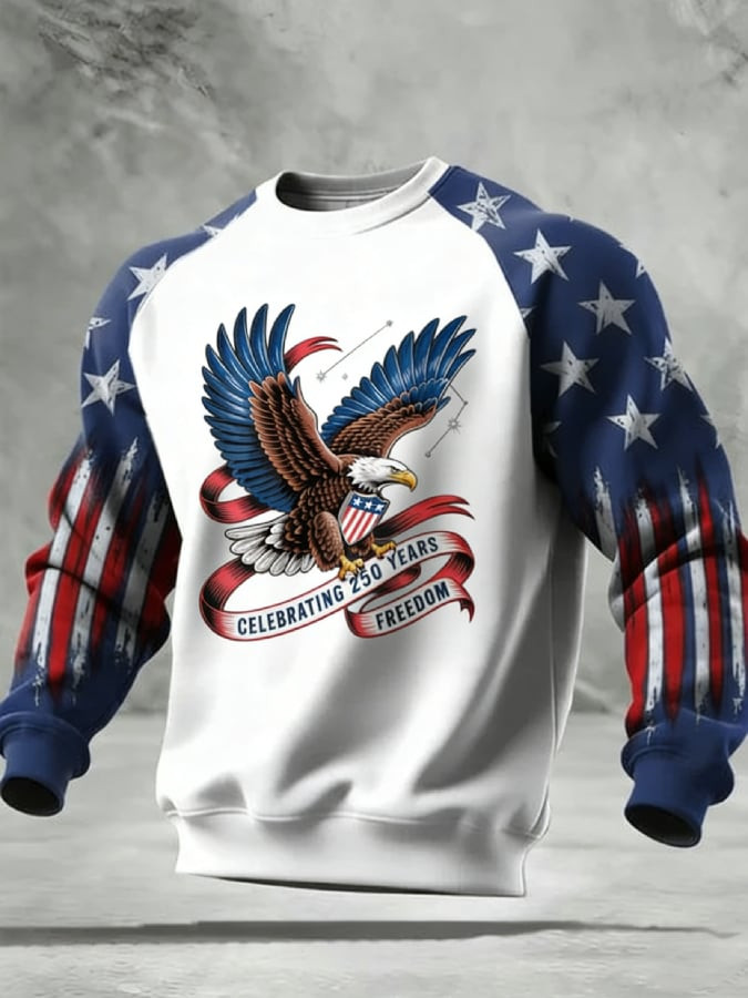 America Celebrates 250Th Anniversary Freedom Sweatshirt Mens Patriotic Clothing Gifts For Him