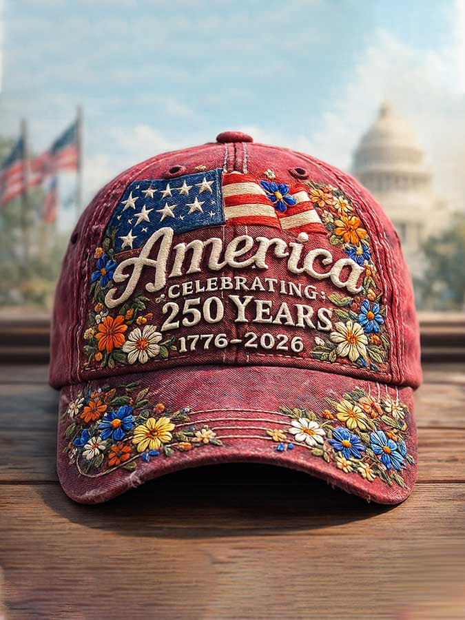 America Celebrates 250Th Anniversary Hat Embroidered 1776 2026 Hat Patriotic Gifts