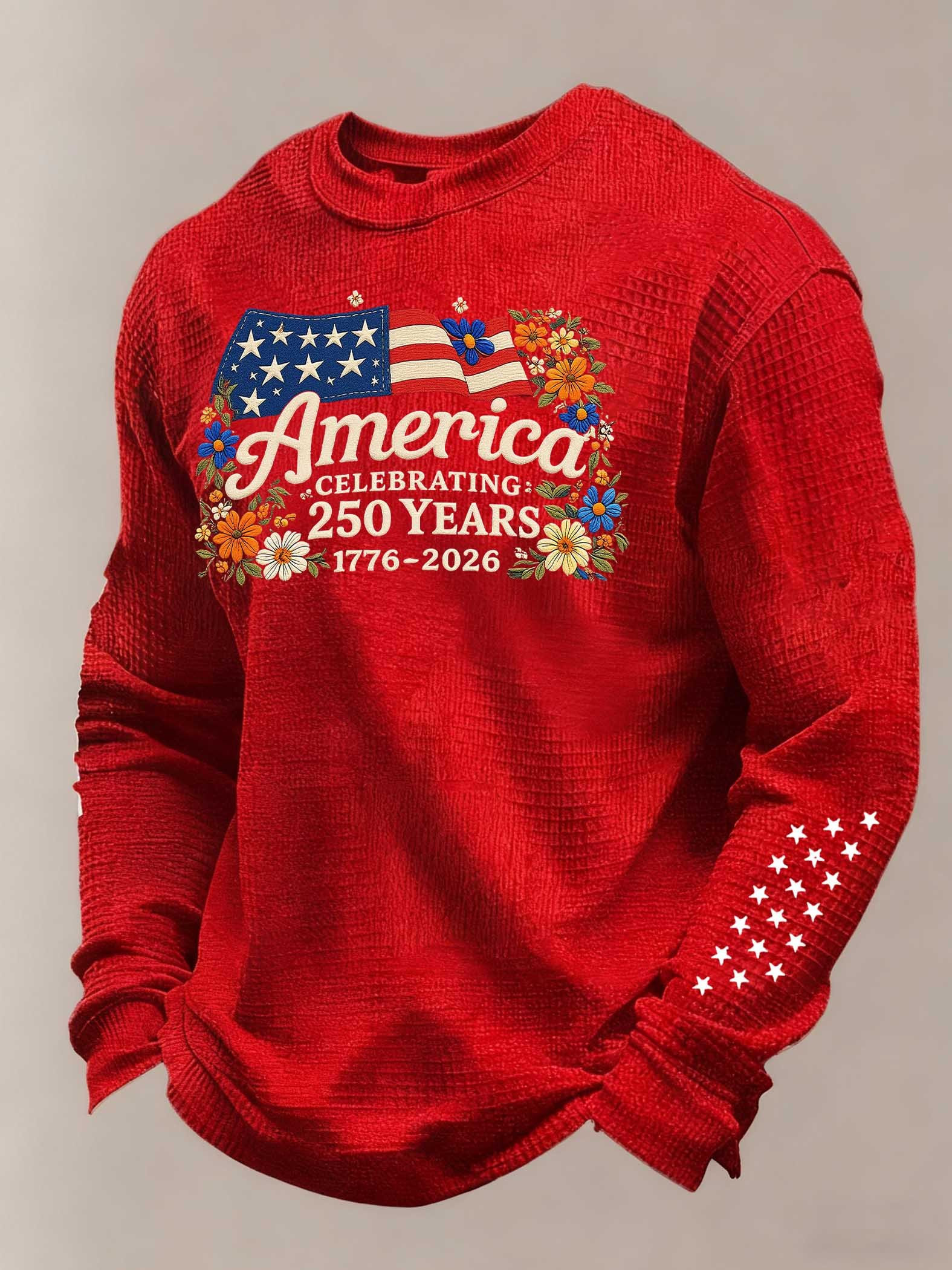 America Celebrating 250 Years Long Sleeve Shirt 1776 2026 July 4 Apparel Gifts For Men