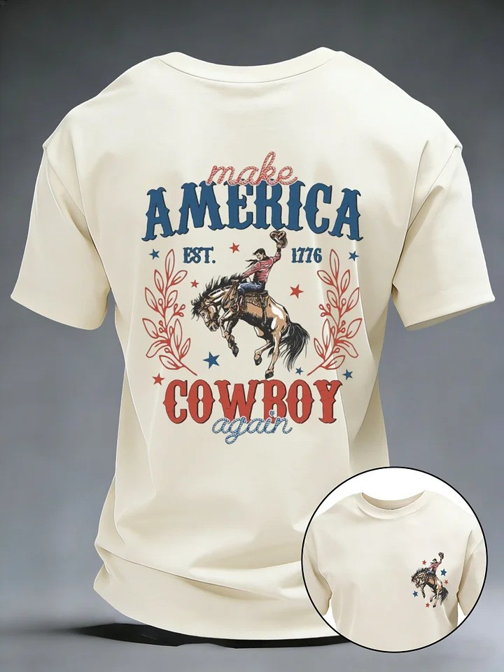America Cowboy T Shirt Houston Rodeo Spirit Gift For Texas Western Fans