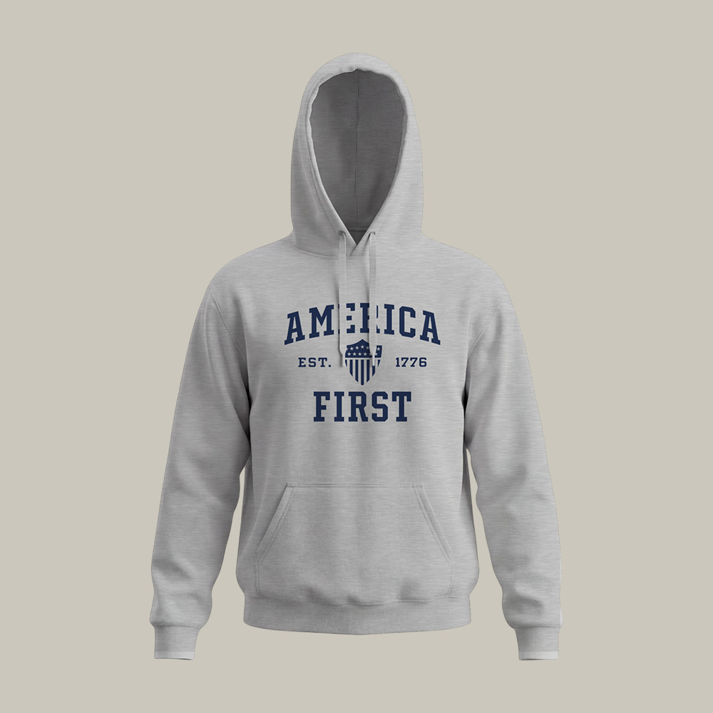 America First Est 1776 Hoodie Political Commentary Nick Fuentes Merch Gift For Father's Day