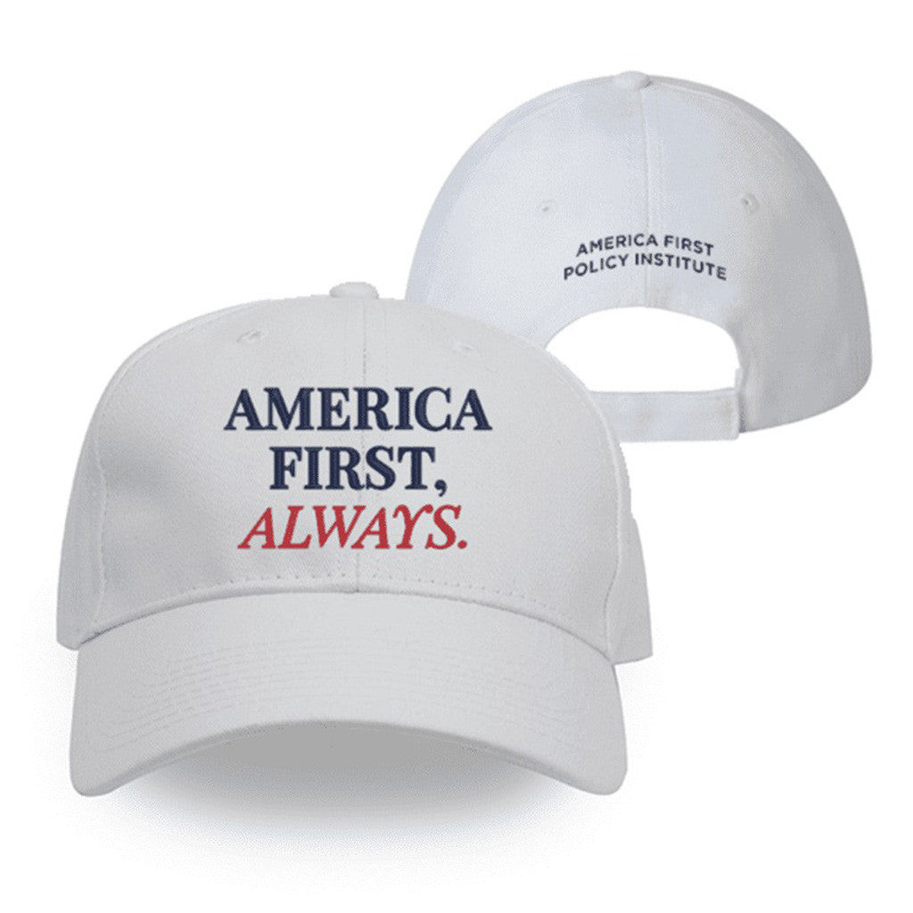 America First Hat Embroidered White America First Policy Institute Hat Patriotic Cap-1