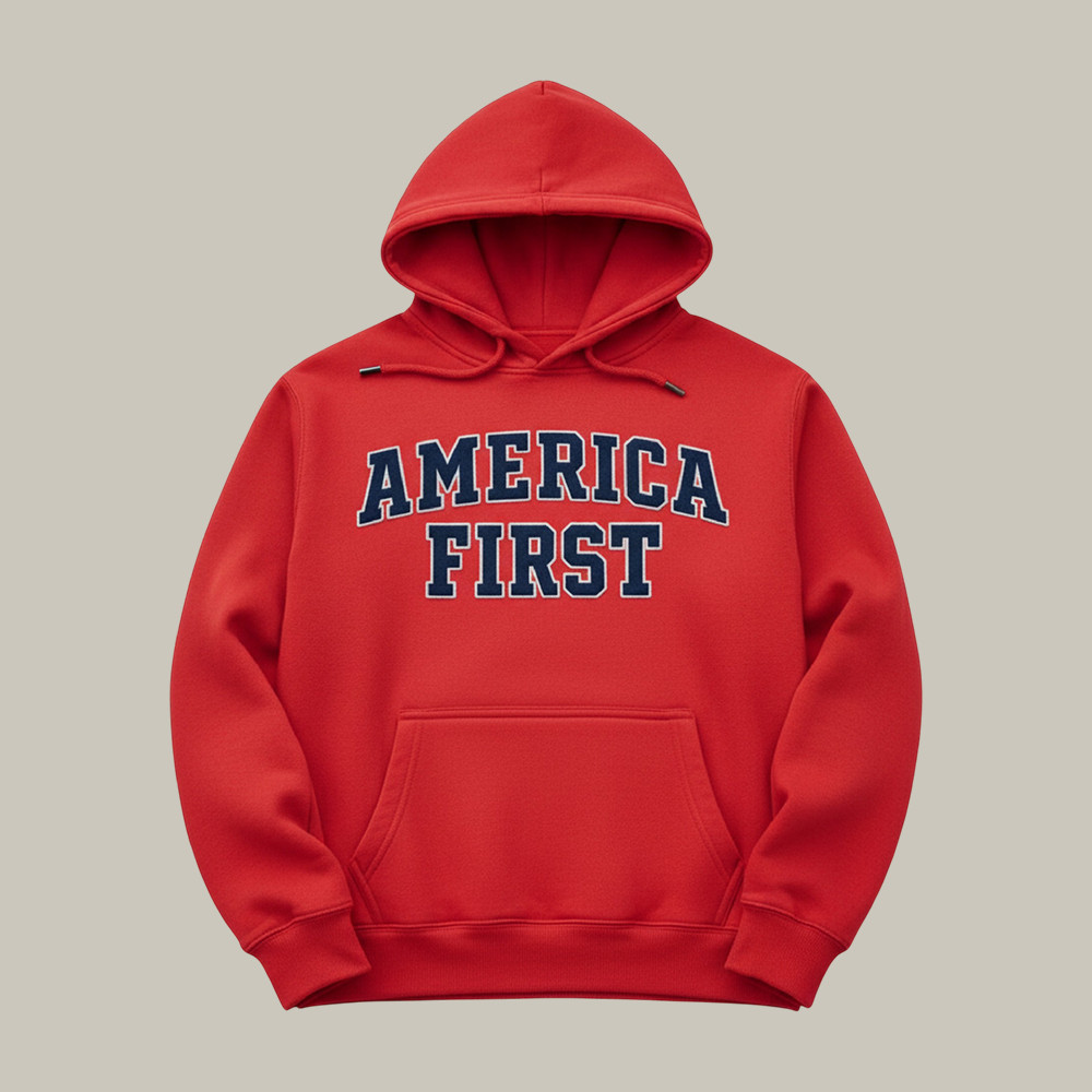 America First Nick Fuentes Hoodie iPolitical Commentary Hooded Sweatshirt Nick Fuentes Fan Merch
