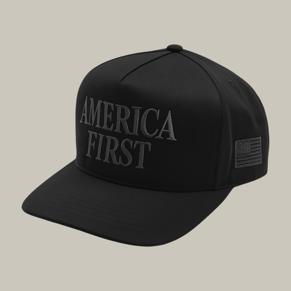 America First Snapback Hat American Flag Political Commentary Merch Gift For Supporters
