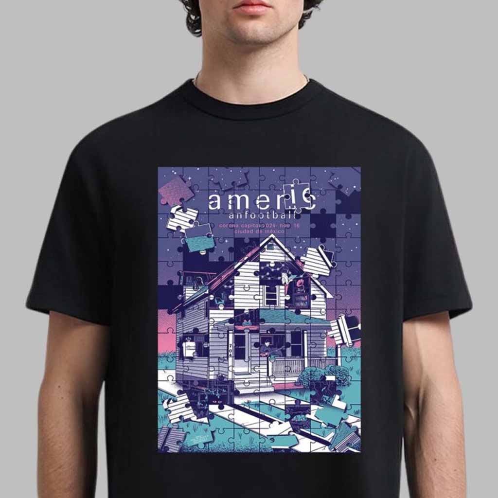 America Football Poster For Show In Ciudad De Mexico 2024 T-Shirt Gift For Fans America Football Poster For Show In Ciudad De Mexico 2024 T-Shirt Gift For Fans