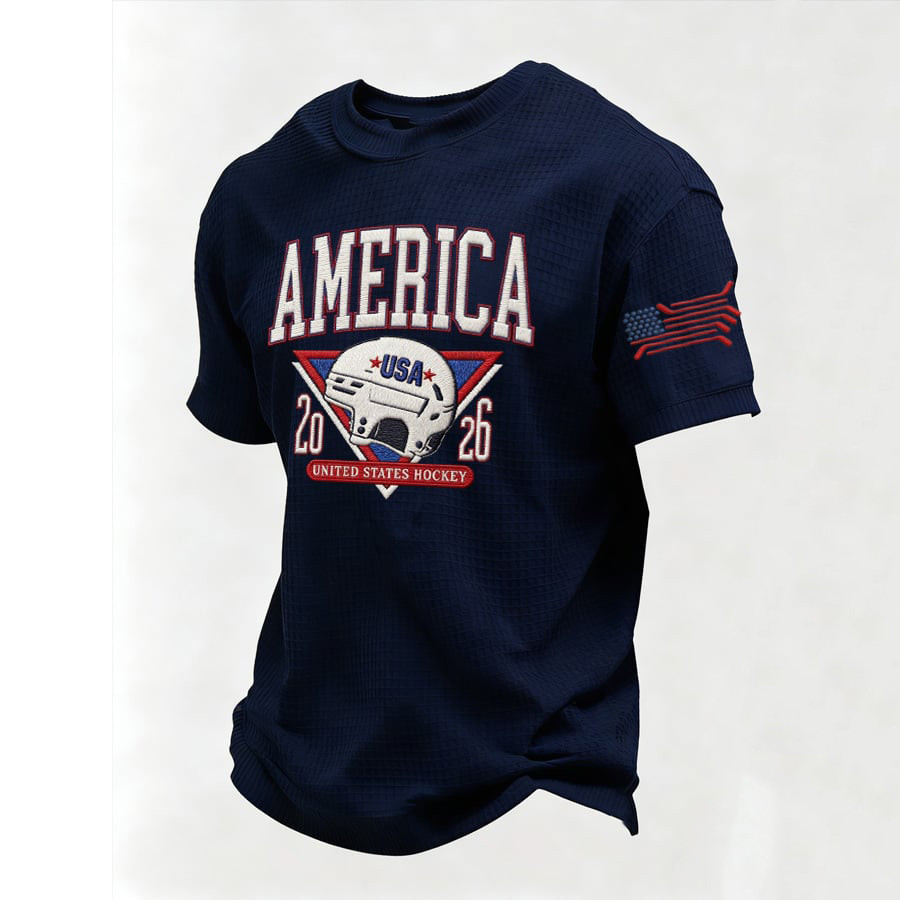 America Hockey Team 2026 T-Shirt USA Hockey Gold Shirt Present For Friends