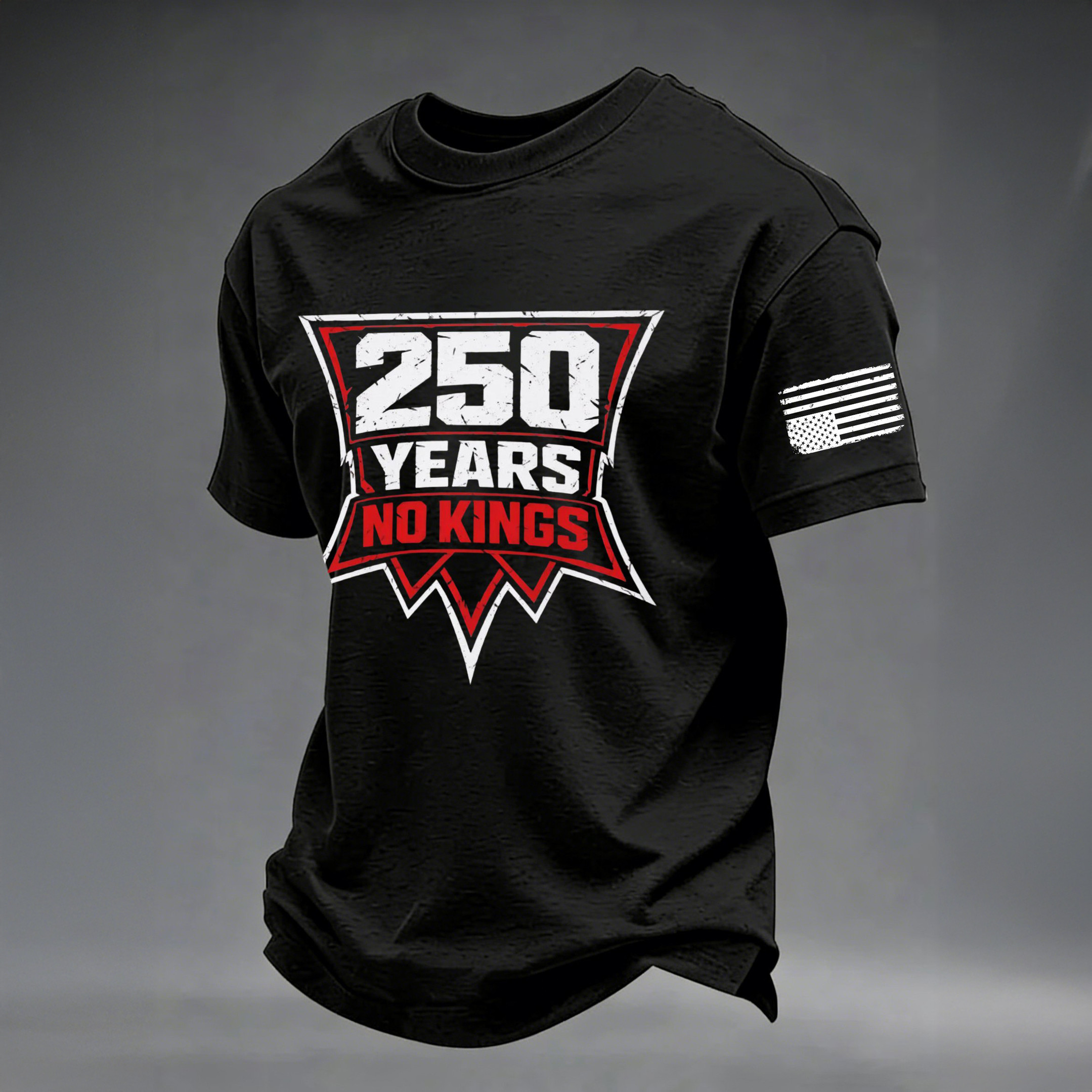 America No Kings T-Shirt Anti MAGA Clothes Present Idea For Patriotic Men