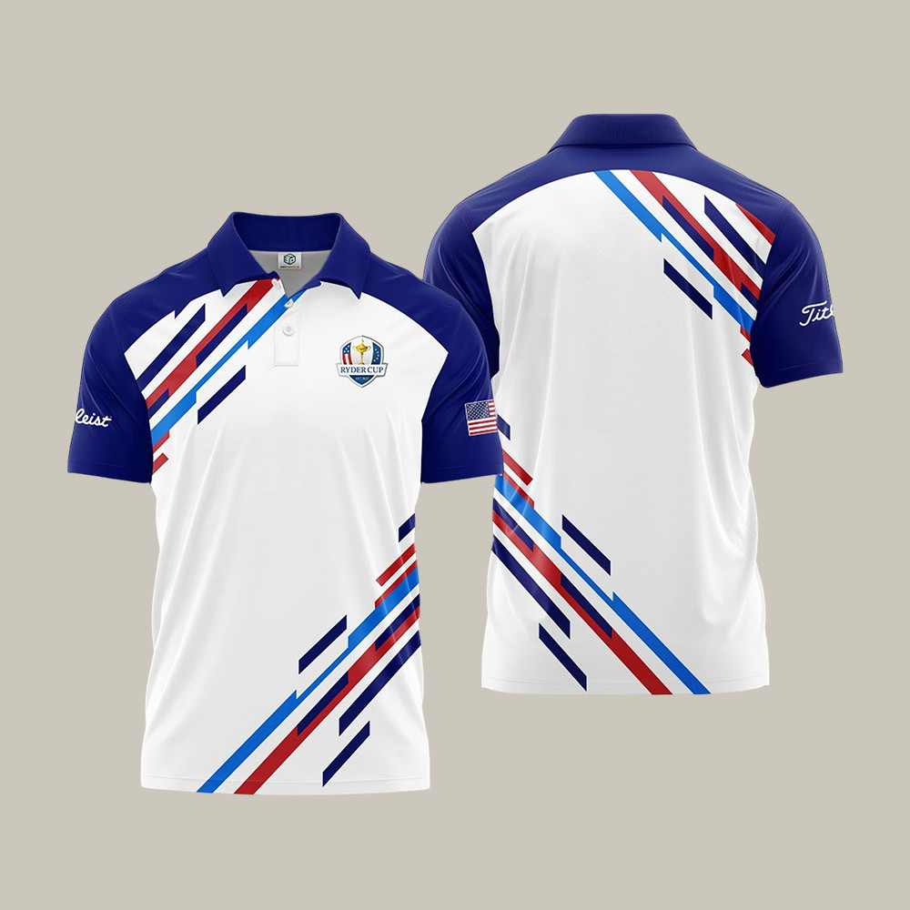 America Ryder Cup Golf Team Polo Shirt Titleist Ryder Cup Apparel Present For Father's Day