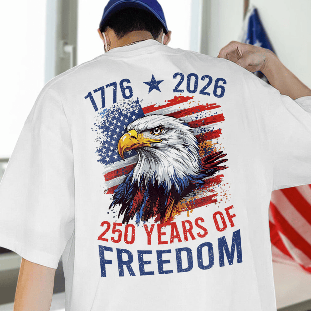 America Semiquincentennial 250 Years Of Freedom T-Shirt July 4th Clothes