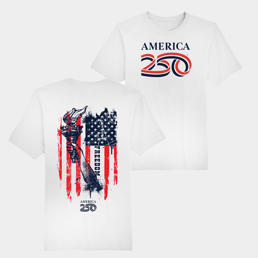 America250 Merch Freedom And Liberty T-Shirt America 250 Shirt Patriotic Gifts For Him