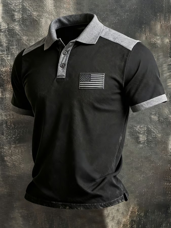 American 250 Years Birthday Polo Shirt USA Flag 1776 2026 Merch Father Day's Gift Ideas