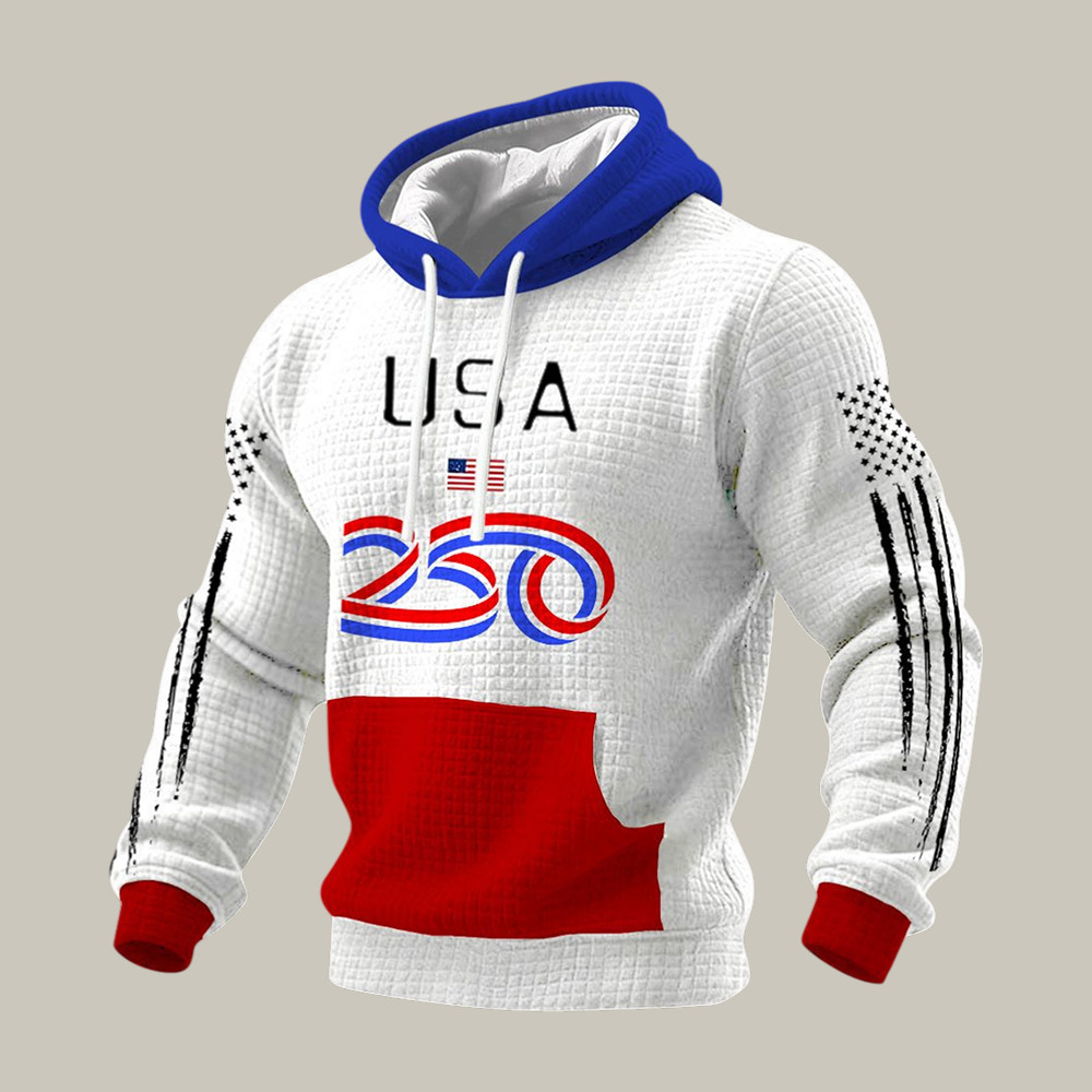 American 250th Anniversary 1776 2026 Hoodie America's Birthday Hooded Sweatshirt Patriots Gift Idea