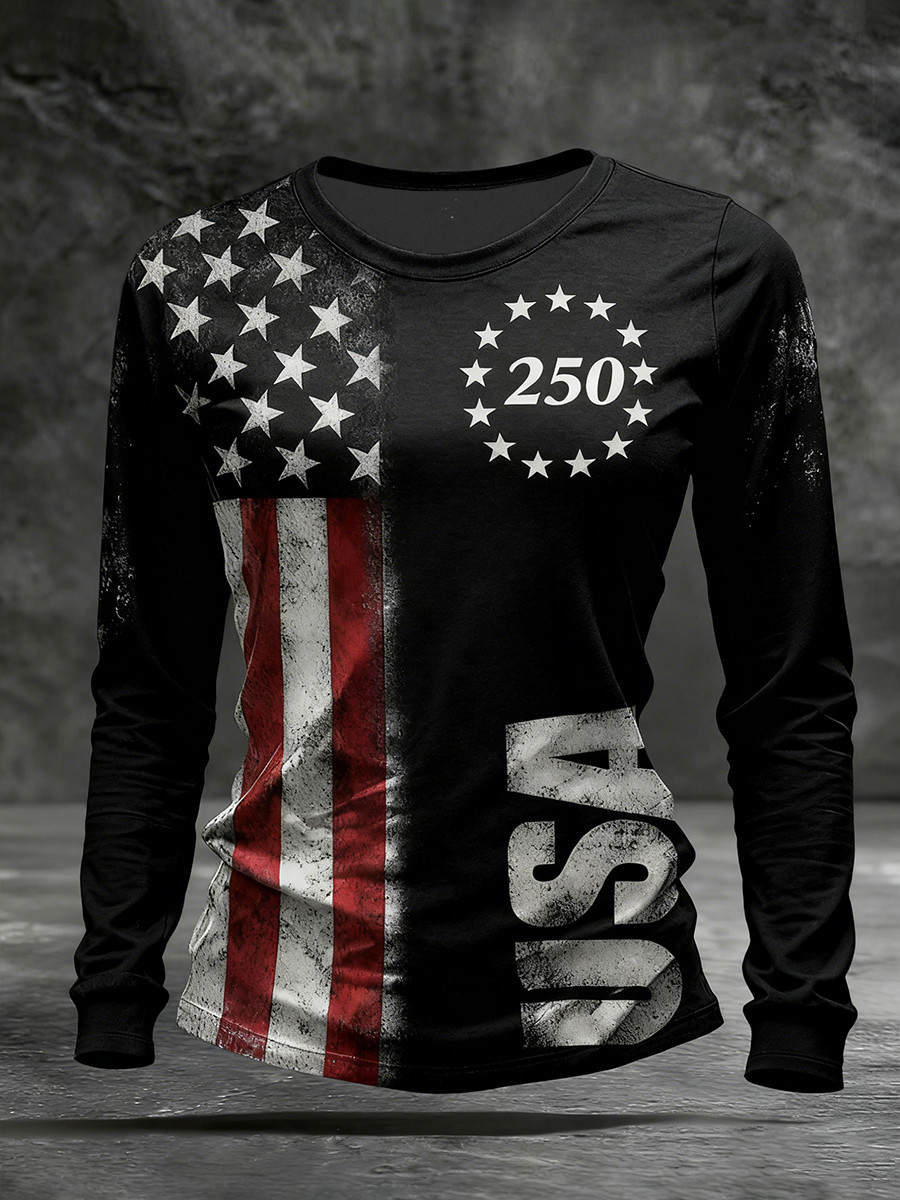 American 250th Anniversary 1776 2026 Long Sleeve Shirt 250th Anniversary Of America Merch