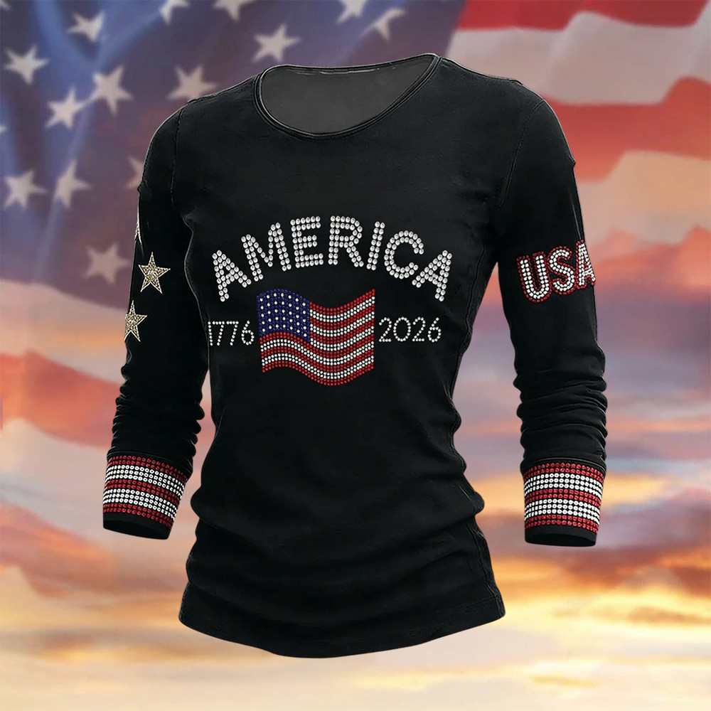 American 250th Anniversary 1776 2026 Long Sleeve Shirt Patriotic Apparel Fourth Of July Gift